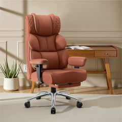 COOLHUT Big and Tall Office Chair 400LBS, Wide Seat Ergonomic Computer Desk Chair with Footrest,