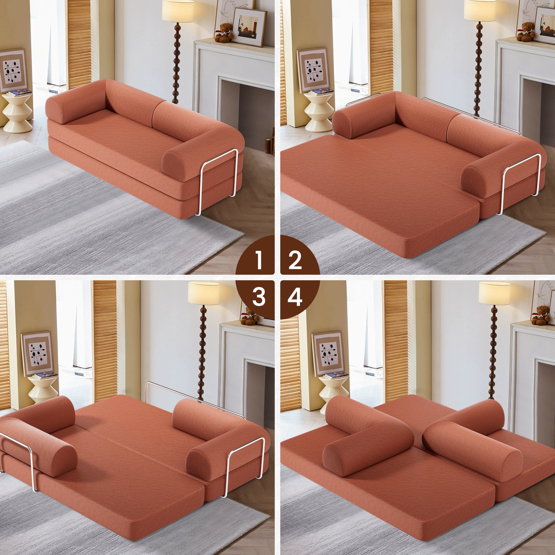 78.7'' Upholstered Sleeper Sofa