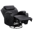 Modern Power Swivel Glider Recliner w/ Massage & Heat