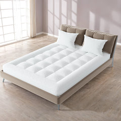 Dual Layer Gel Memory Foam Mattress for Calking Size Bed with Removable Cover, Mattress Pad for Cooling Comfort, Breathable Pressure Relief, Soft Sleep Experience