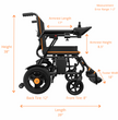 Portable Electric Wheelchair Lightweight Foldable for Adults Seniors