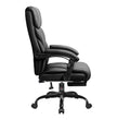 400 LBS Big & Tall Leather Office Chair Adjustable High Back Task Chair With Footrest