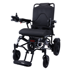 COOLHUT Foldable Electric Wheelchair 25+ Miles Travel Range, Folding Electric Wheelchair(350lbs), Motorized Wheelchair with Safety Features(500W), Lithium Battery, Ideal for Seniors & Travel, Black