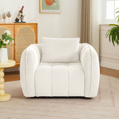 39.37" W Single Sofa Chair, Corduroy Armchair