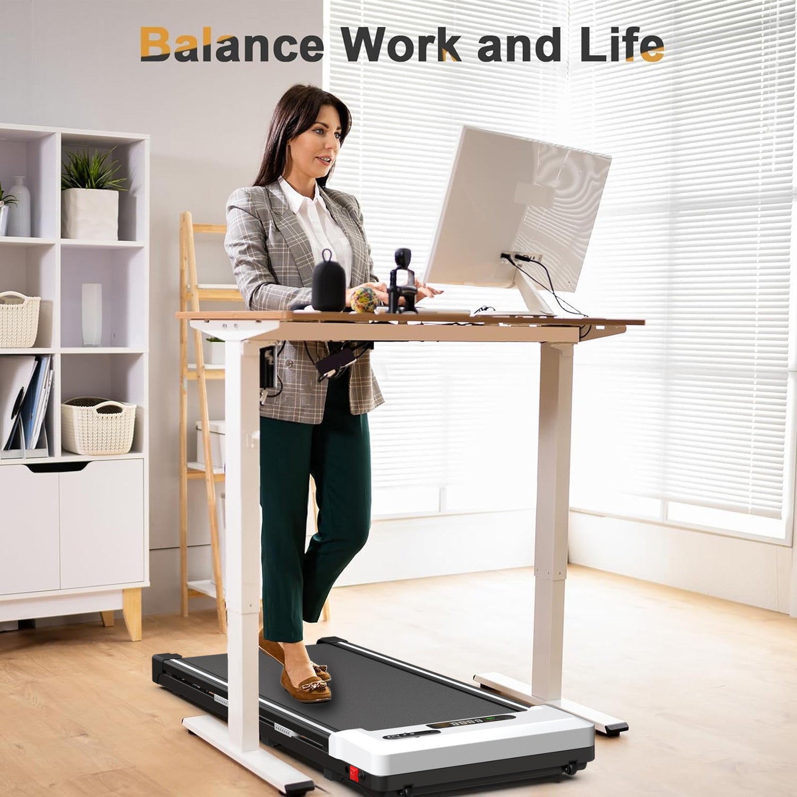 Under Desk Treadmill Slim Work Office Treadmill Kerdom