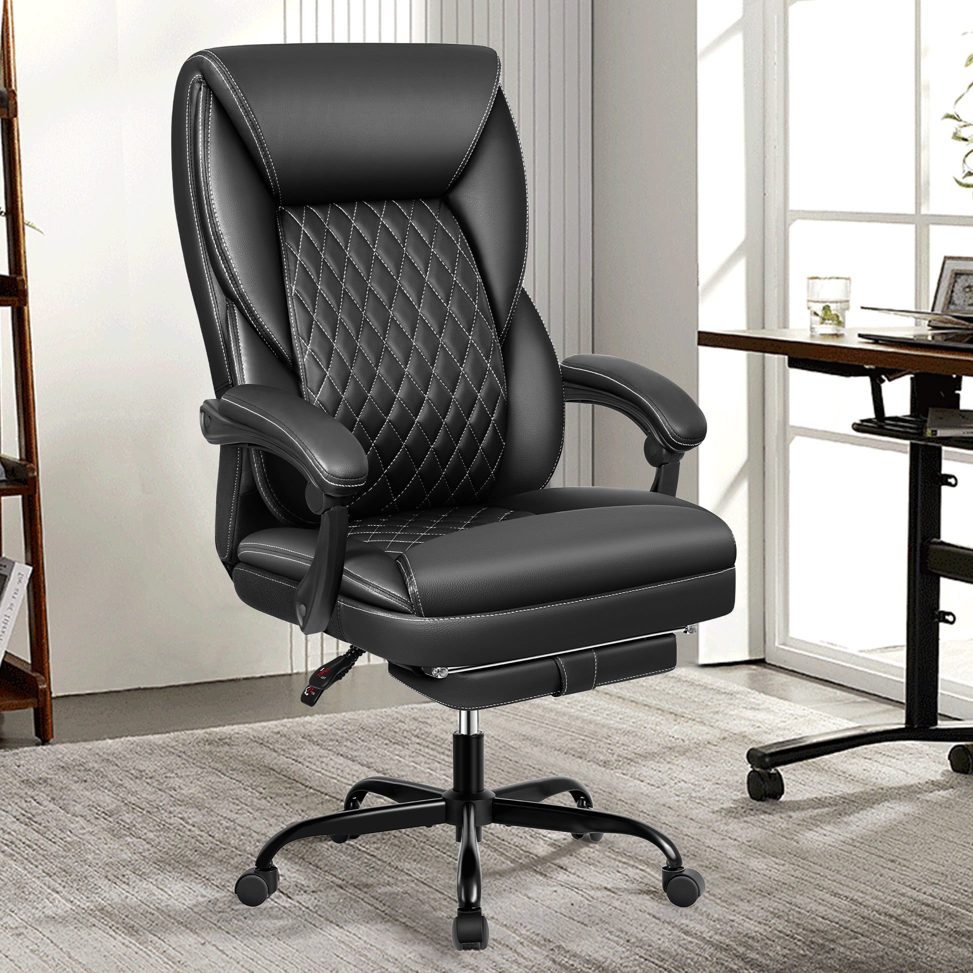 Big and Tall Office Chair Executive Office Chair with Foot Rest