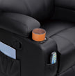 Manual Swivel Rocking Recliner Chair w/ Massage & Heat