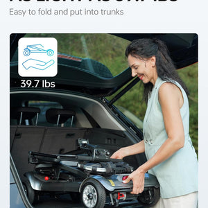 MS001 Lightweight Foldable Mobility Scooter for Air Travel