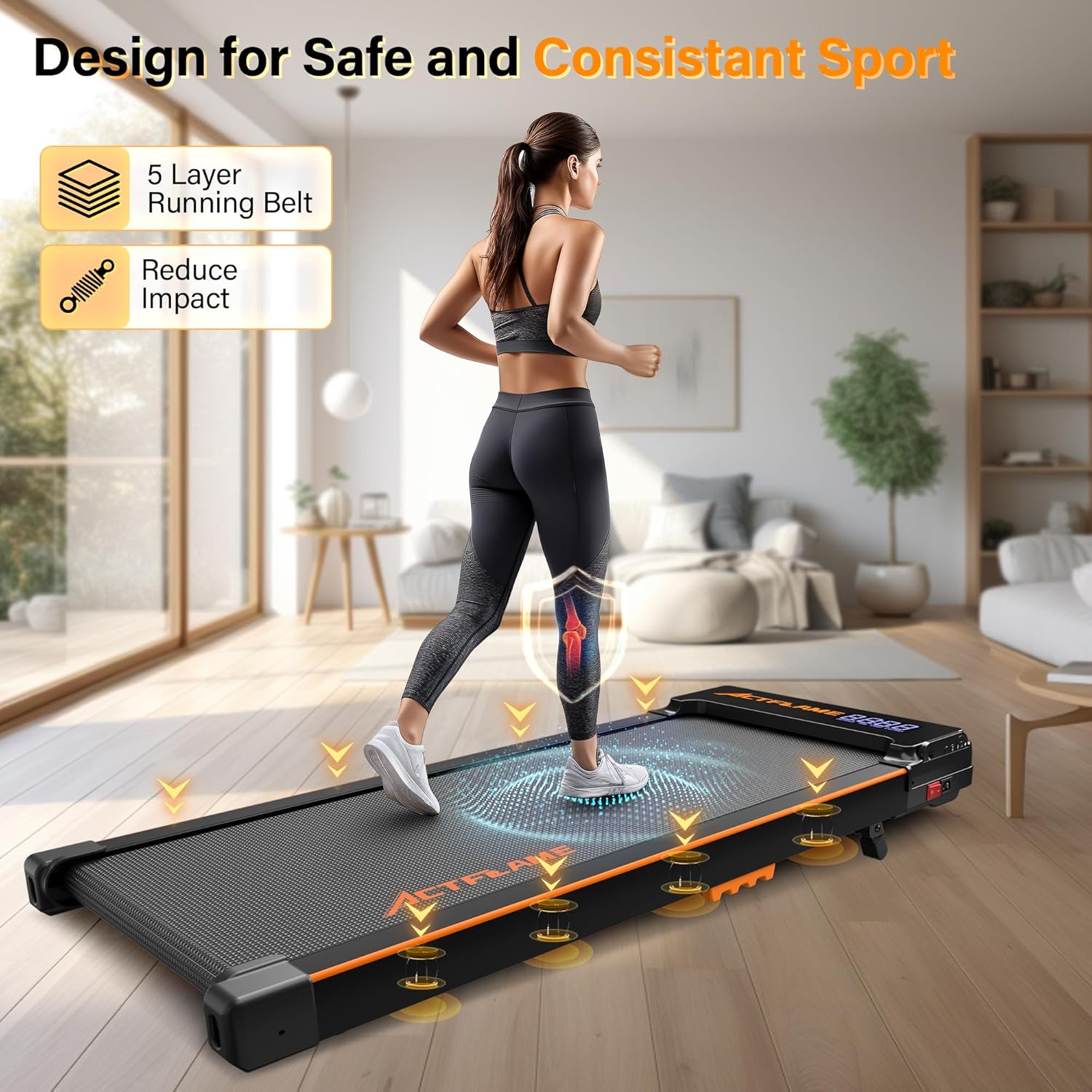 Walking Pad Treadmill with Incline