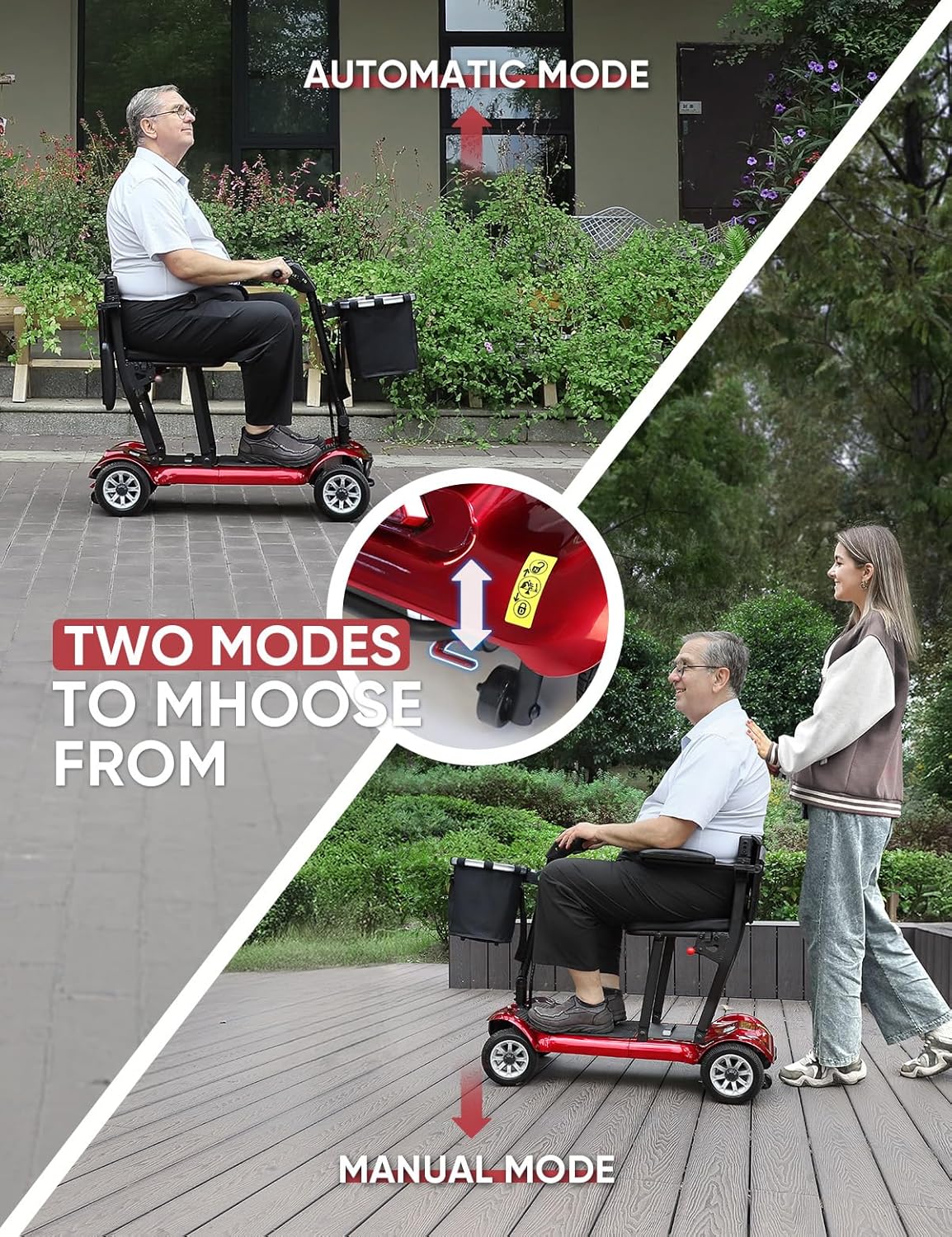 MS001 Lightweight Foldable Mobility Scooter for Air Travel