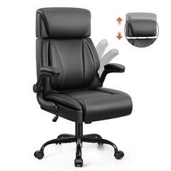 Big and Tall Office Chair 400LBS, Adjustable Headrest Ergonomic Computer Desk Chair