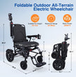 DX05 Pro Foldable Outdoor All-Terrain Electric Wheelchair – Airline Approved