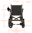 Portable Electric Wheelchair Lightweight Foldable for Adults Seniors