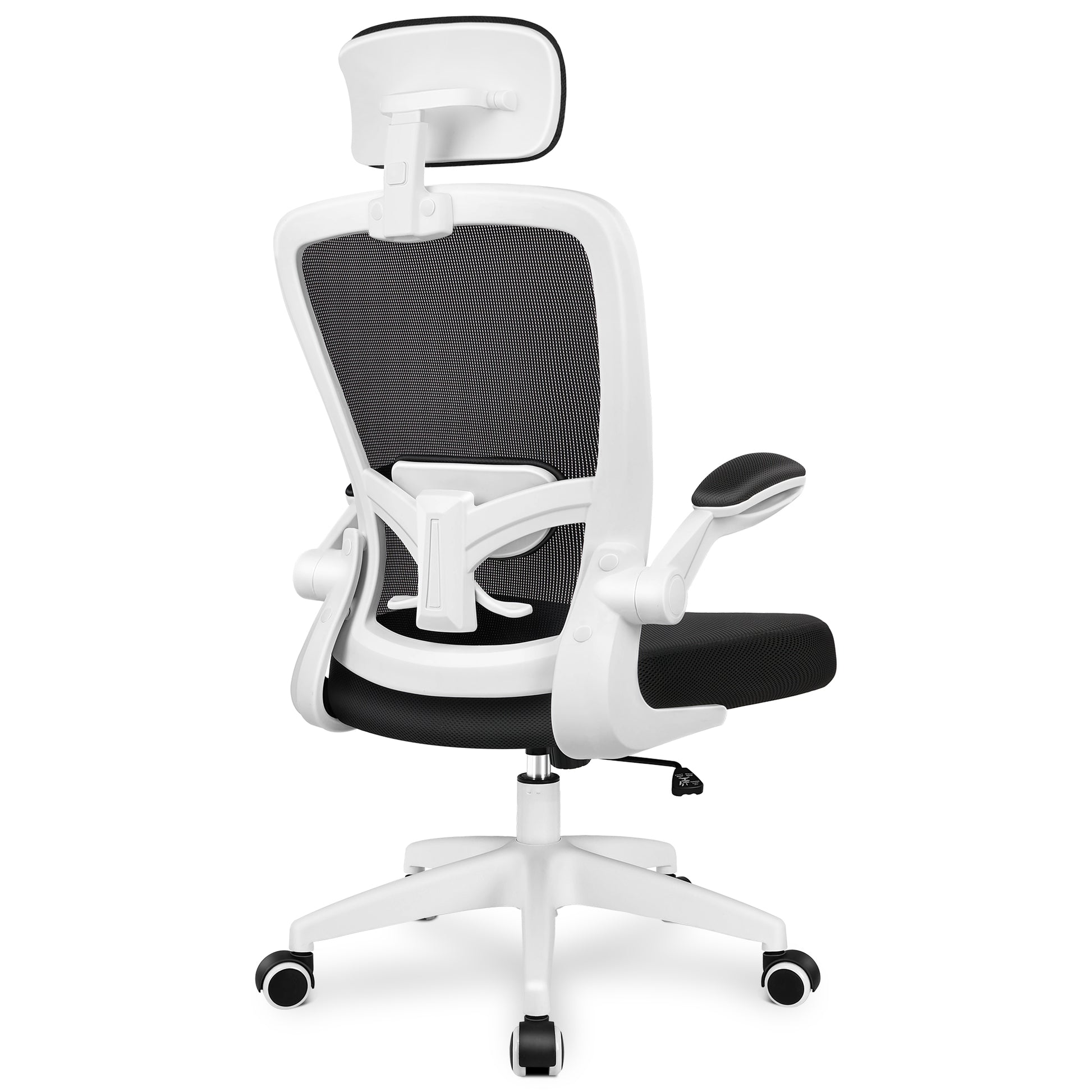 Ergonomic Office Chair Headrest Desk Chair with Adjustable Lumbar Support Light Blue