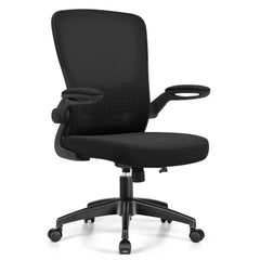 Office Chair, Ergonomic Desk Chair with Adjustable Lumbar Support and Flip up Arms