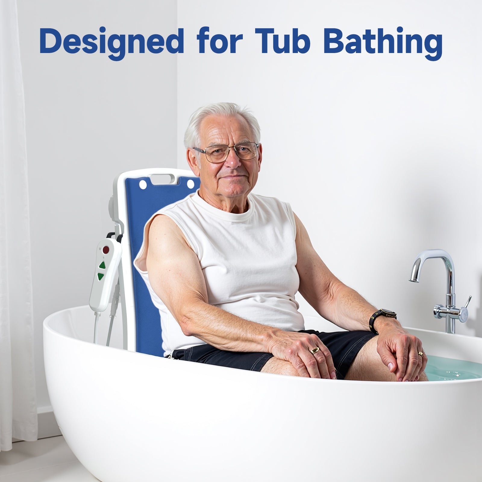 JC35 Electric Bathtub Floor Lift Chair-308 LBS Capacity, Lightweight, Waterproof