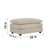 Cozyboy 5-Piece Modular Sofa Chaise (112'')