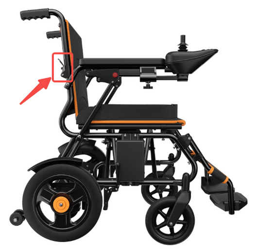 Wheelchair Drop-back handle