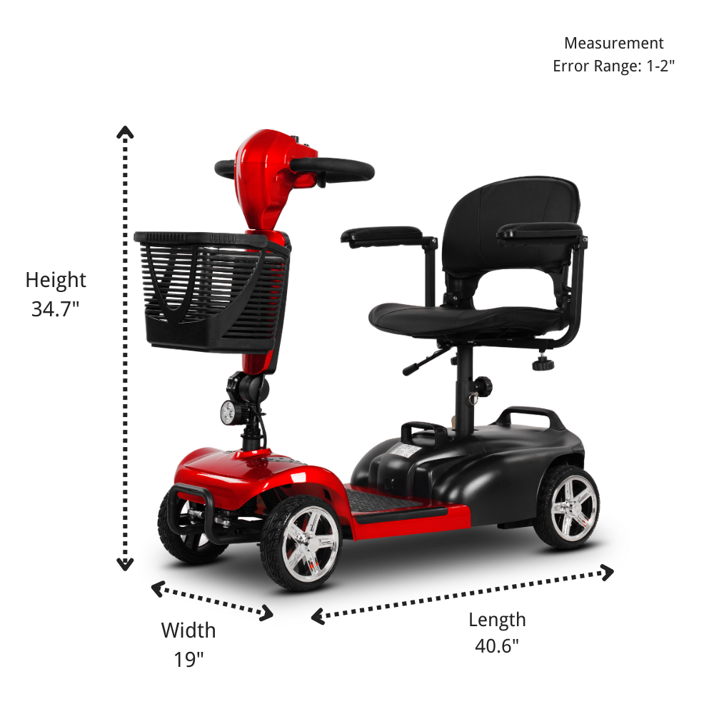 4-Wheel Electric Foldable  Mobility Scooter for Seniors