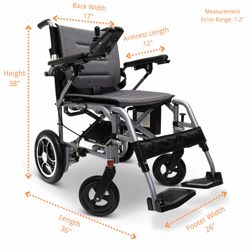 [Pre-order] 37 Lbs Lightweight Foldable Motorized Wheelchair 12AH with Airline Approval