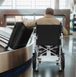 32 Miles Long Travel Range Lightweight Electric Wheelchair With 2 Batteries