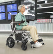 32 Miles Long Travel Range Lightweight Electric Wheelchair With 2 Batteries