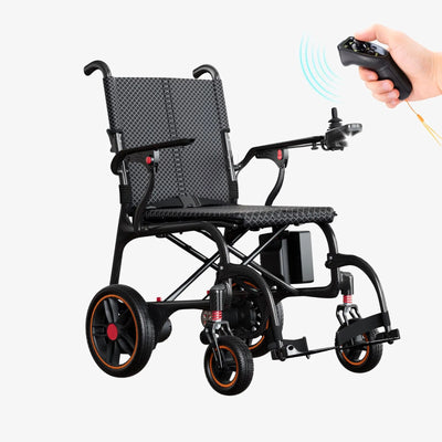 DX08 Carbon Fiber - 25.8lbs Ultra Remote Controlled Lightweight Electric Wheelchair
