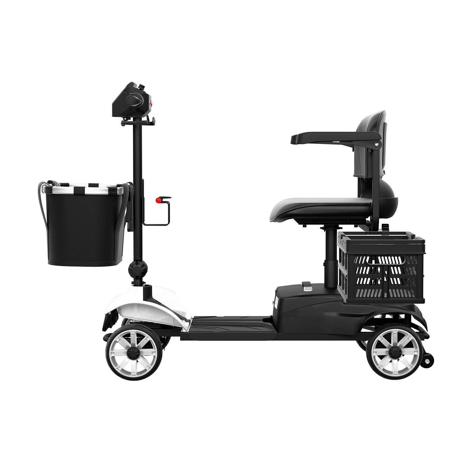 MS002 Long-Range Outdoor Mobility Scooter with Detachable Large Basket