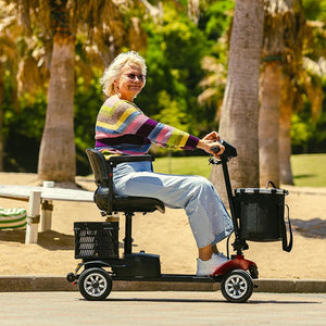 MS002 Long-Range Outdoor Mobility Scooter with Detachable Large Basket