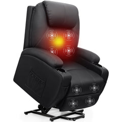 COOLHUT Power Lift Recliner Chair Recliners for Elderly with Heat and Massage Recliner Chair for Living Room