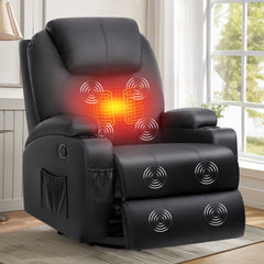 360-Degree Swivel Glider Recliner Chair for Adults