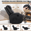 Modern Power Swivel Glider Recliner w/ Massage & Heat