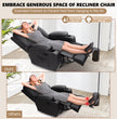 Modern Power Swivel Glider Recliner w/ Massage & Heat