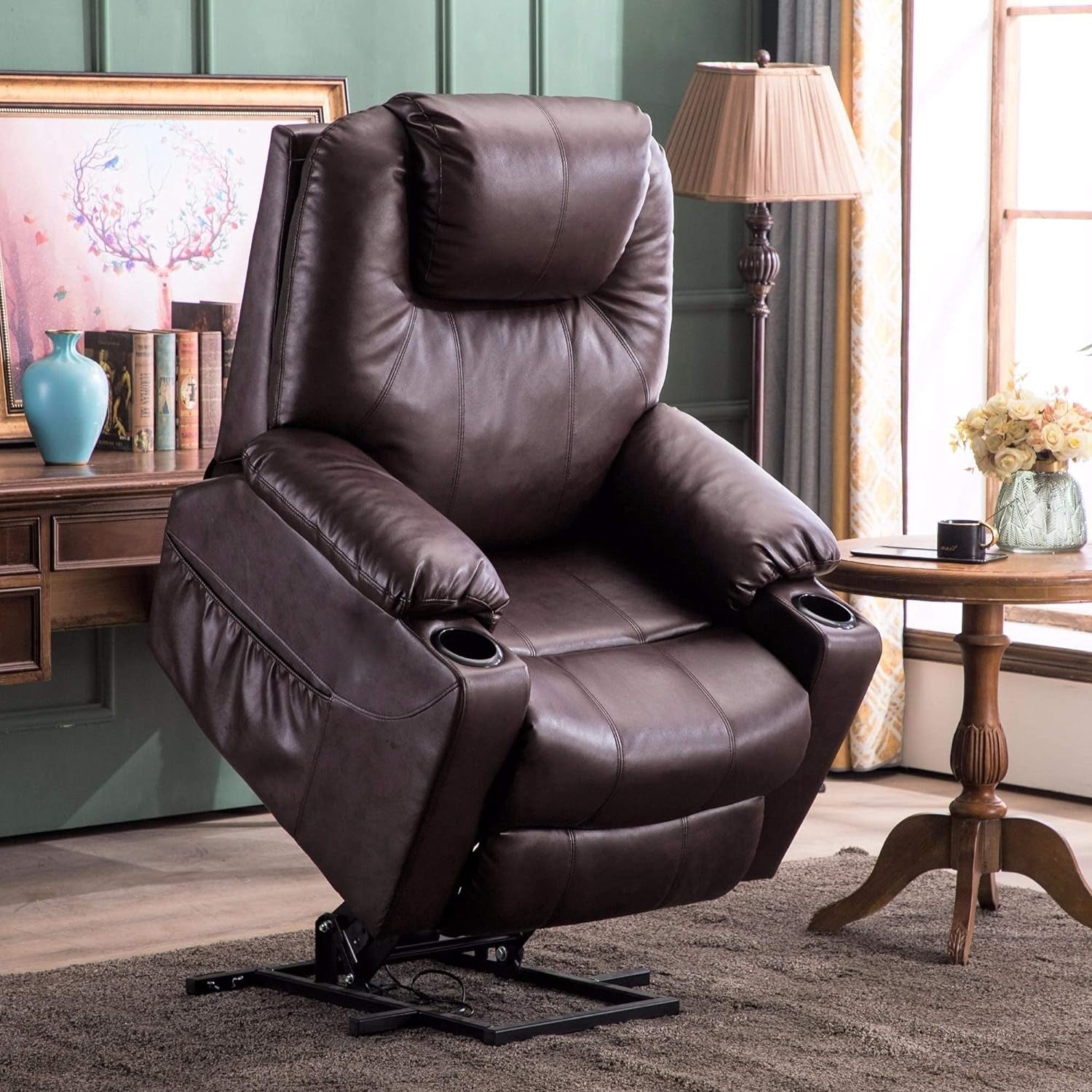 5032A Infinite Position Power Lift Recliner Chair w/ Massage & Heat