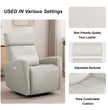 Nursery Power Swivel Glider Recliner with Adjustable Headrest