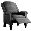 Mid-Century Leather Wingback Recliner – Classic Push Back Chair