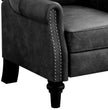 Mid-Century Leather Wingback Recliner – Classic Push Back Chair