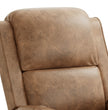 Mid-Century Leather Wingback Recliner – Classic Push Back Chair