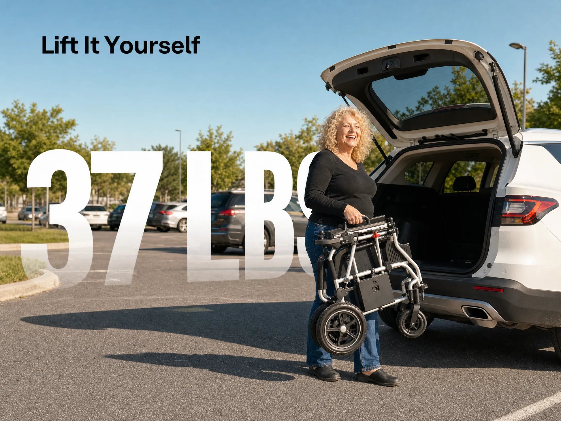 37 Lbs Folding Power Chair "World's Lightest"  12AH with Airline Approval
