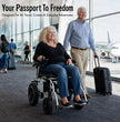 37 Lbs Folding Power Chair "World's Lightest"  12AH with Airline Approval