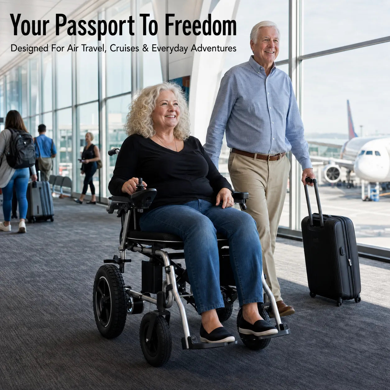37 Lbs Folding Power Chair "World's Lightest"  12AH with Airline Approval