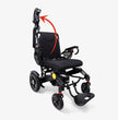 Foldable Lightweight Electric Wheelchair with Adjustable Backrest for All Terrain Airline Approved