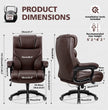 Executive Big and Tall 500lbs PU Leather Office Chair