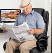 Executive Big and Tall 500lbs PU Leather Office Chair