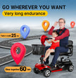 4-Wheel Electric Foldable  Mobility Scooter for Seniors