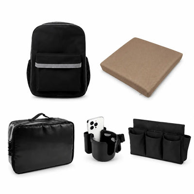 Seatback Bag +Cushion +Battery Bag +Cup Holder +Multi Pocket Organizer(While Supplies Last)