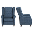 Fabric Linen Manual Wingback Recliner Chair