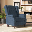 Fabric Linen Manual Wingback Recliner Chair