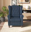 Fabric Linen Manual Wingback Recliner Chair