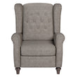 Fabric Linen Manual Wingback Recliner Chair